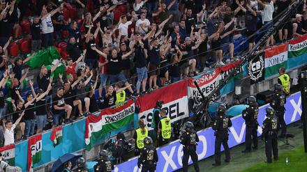 Ungarische Fans beim EM-Spiel 2021 gegen Deutschland.
