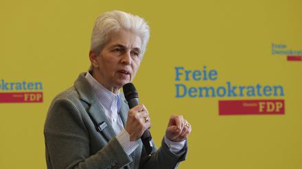 Wird in der Ampel abgewehrt: FDP-Spitzenkandidatin Marie-Agnes Strack-Zimmermann.