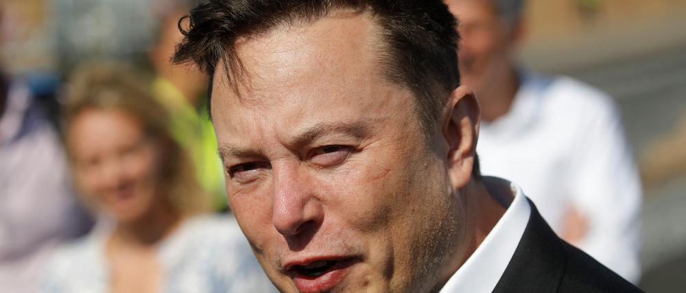 Elon Musk Anfang September nahe Berlin.