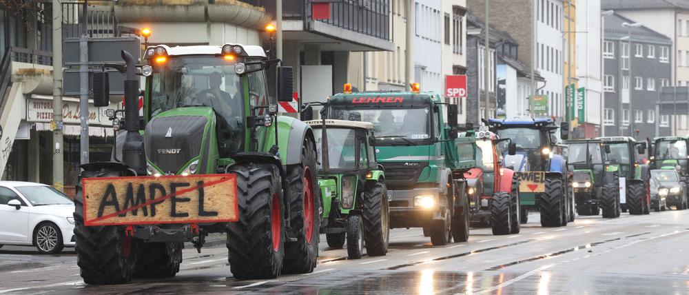 Bauern Proteste: Ampel will Bauern entlasten
