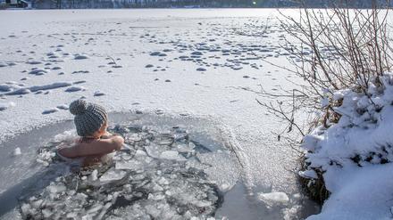 Eisbaden ist in ganz Deutschland zum Trend geworden.