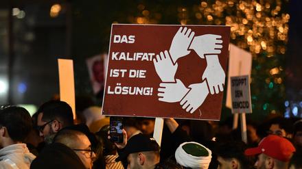 Eine pro-palästinensische Demonstration in Essen.