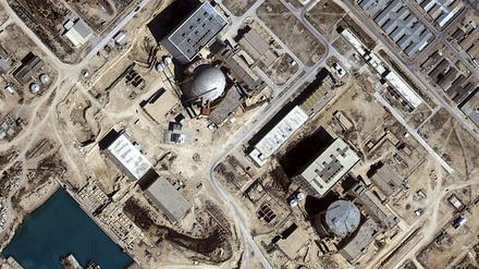 Ein Satellitenfoto zeigt einen Atomreaktor im Iran.