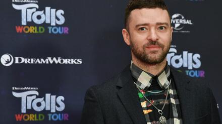 Justin Timberlake, Schauspieler und Musiker, steht beim Fototermin zum Kinofilm „Trolls World Tour“ im Hotel Waldorf Astoria.