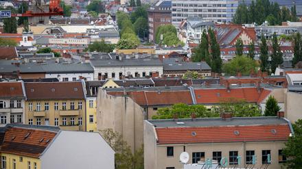 Blick auf Wohnhäuser in Berlin.