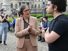 Streit um Räumung nach Besetzung: So verteidigt die Präsidentin der Berliner Humboldt-Universität ihre Strategie