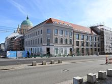 Die ersten Mieter sind schon da: Blick frei auf neue Fassaden in Potsdams Mitte