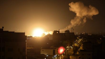 Explosion in Gaza Stadt
