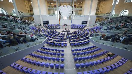 Der Plenarsaal des Bundestags - bald in anderer Zusammensetzung?