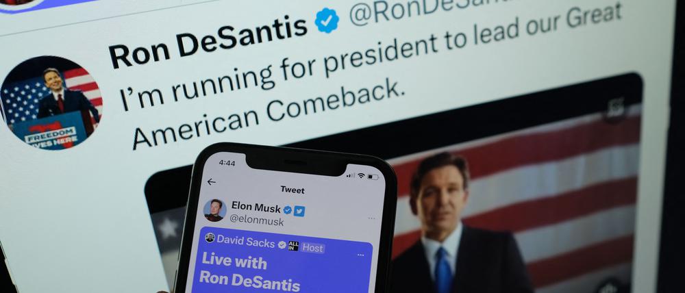 Der Twitter-Talk von Elon Musk und Ron DeSantis.