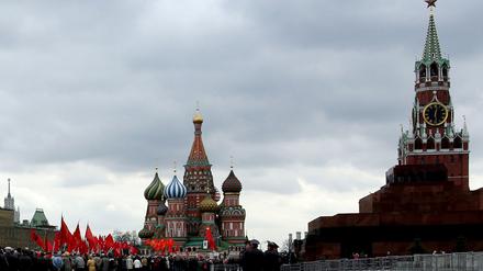 Der rote Platz in Moskau.