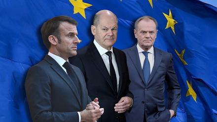 Macron, Scholz und Tusk