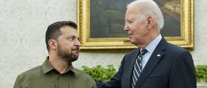 Joe Biden und Wolodymyr Selenskyj bei einem Treffen im vergangenen Jahr.