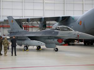 Ein F-16-Flugzeug der belgischen Luftwaffe.
