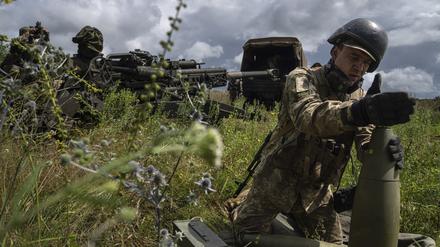 Ein ukrainischer Soldat an der Front.