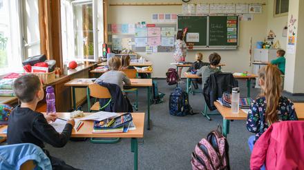 Unterricht in Brandenburg, hier an einer Grundschule in Eisenhüttenstadt 