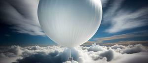 Zwischen den Wolken. Und derzeit auch zwischen allen Stühlen: An einen Forschungsballon kann man ein Forschungsgerät hängen. Oder eben eins für Spionage.