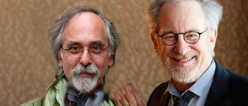 Geschäftspartner: Steven Spielberg (rechts) und Art Spiegelman (links) bei einem ihrer Treffen zur Vorbereitung des Filmprojekts.