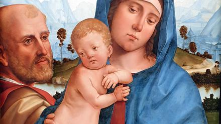 Francesco Francia ist ein Vertreter der Bologneser Schule. Seine „Heilige Familie“ gehört zum Bestand der Berliner Gemäldegalerie.