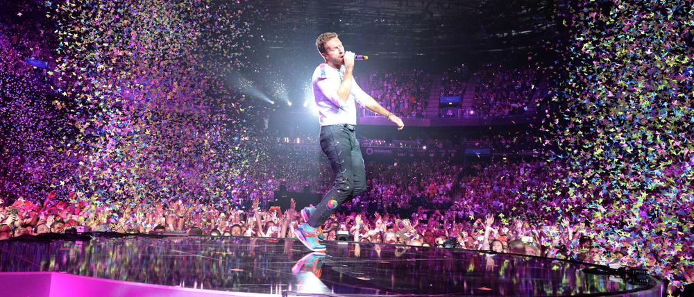 Bleiben dieses Jahr erstmal zu Hause. Coldplay wollen erst touren, wenn das umweltfreundlich geht.