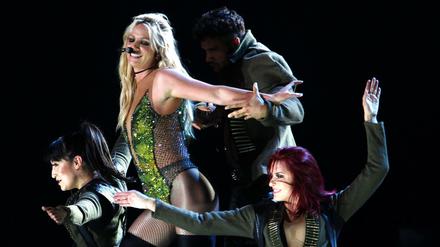 Die Sängerin Britney Spears bei einem Konzert ihrer "Peace of Me"-Welttournee.
