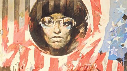  Arg plakativ. Willi Sittes Gemälde „Angela Davis und ihre Richter“ (1971, Ausschnitt) prangert das Unrecht an. 