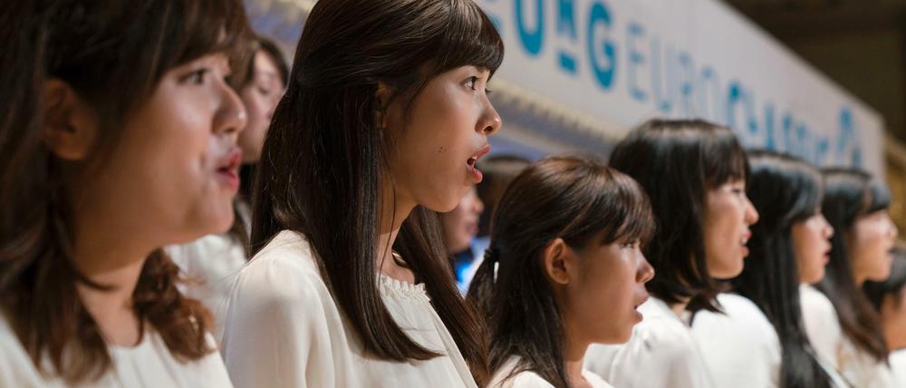 Blitzsaubere Intonation. Der Chor der katholischen Elisabeth University of Music Hiroshima.