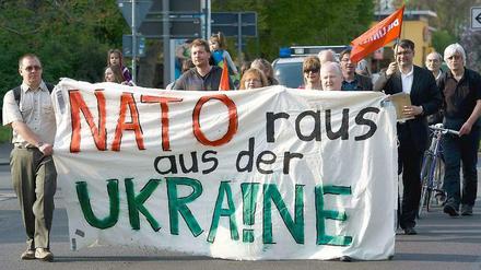 Klassischer Fall von Realitätsverweigerung: Nicht die Nato destabilisiert die Ukraine, sondern Russland.