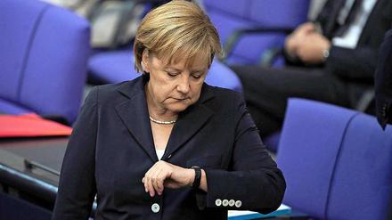 Keine Zeit für die Lektüre von Sarrazins Buch: Angela Merkel.
