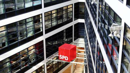 Innenansicht des Willy-Brandt-Hauses, der Bundeszentrale der SPD. 