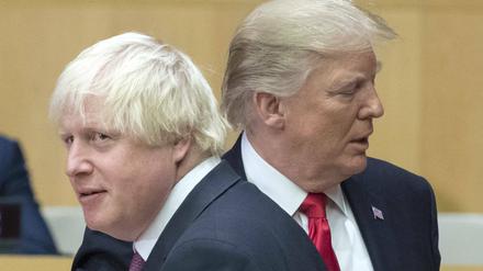 Boris Johnson (l.) und Donald Trump können beide Stimmungen erzeugen - und damit glaubwürdiger werden?