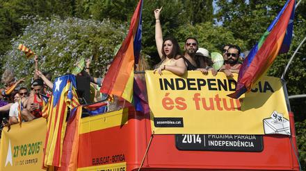 Richtung Unabhängigkeit. Viele Katalanen befürworten die Abspaltung von Spanien.