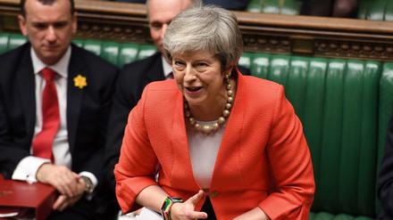 Die britische Premierministerin Theresa May im Unterhaus