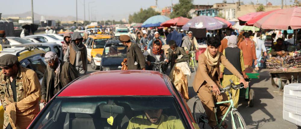 Ein Markt in Kabul 