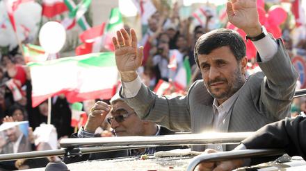 Irans Präsident Ahmadinedschad in Beirut.