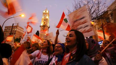 Bunt, fröhlich, friedlich: Die Proteste im Libanon.
