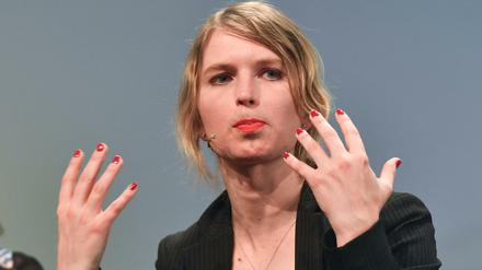 Die einstige Wikileaks-Informantin Chelsea Manning 2018 bei ihrem Auftritt auf der Internetkonferenz re:publica in Berlin.