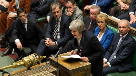 Premierministerin Theresa May im britischen Unterhaus