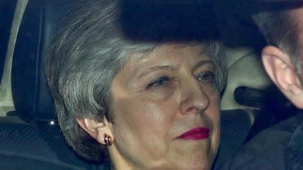 Die britische Regierungschefin Theresa May am Mittwochabend.