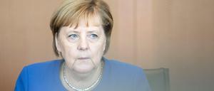 Bundeskanzlerin Angela Merkel Ende Oktober bei einer Kabinettssitzung im Kanzleramt.