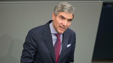 Stephan Harbarth (CDU) während einer Sitzung des Bundestags. 