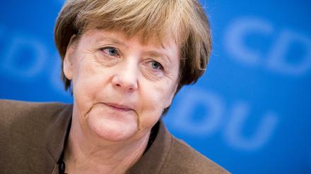 CDU-Bundesvorsitzende und Bundeskanzlerin Angela Merkel. 