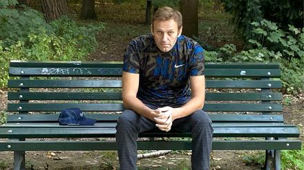 Vergiftung überstanden: Alexej Nawalny nach der Entlassung aus der Charité Ende September 