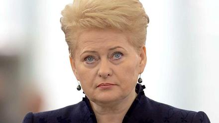 Litauens Präsidentin Dalia Grybauskaite vergleicht Wladimir Putin mit Stalin