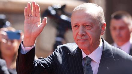 Der türkische Präsident Tayyip Erdogan auf einer Veranstaltung in Sarajewo.