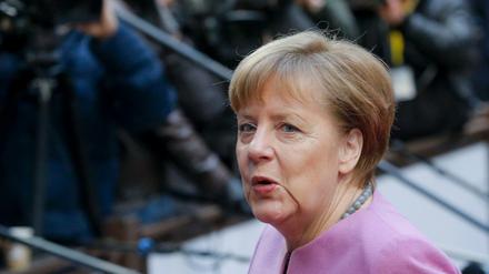 Bundeskanzlerin Angela Merkel (CDU) beim letzten EU-Gipfel im Februar in Brüssel.