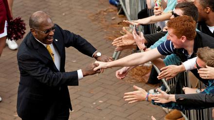 Herman Cain bei einer Wahlkampfveranstaltung 2012 in South Carolina. 