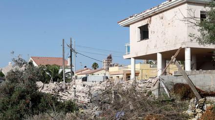 Die Trümmer des Hauses in Alcanar, in dem die Terrorzelle sich offenbar vorbereitete.