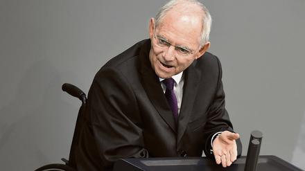 Finanzminister Schäuble: Den Rücktritt ins Spiel gebracht - und gleichzeitig ausgeschlossen.
