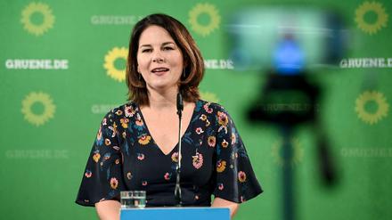 Grünen-Chefin Annalena Baerbock spricht von "gigantischen" Zuwächsen für ihre Partei